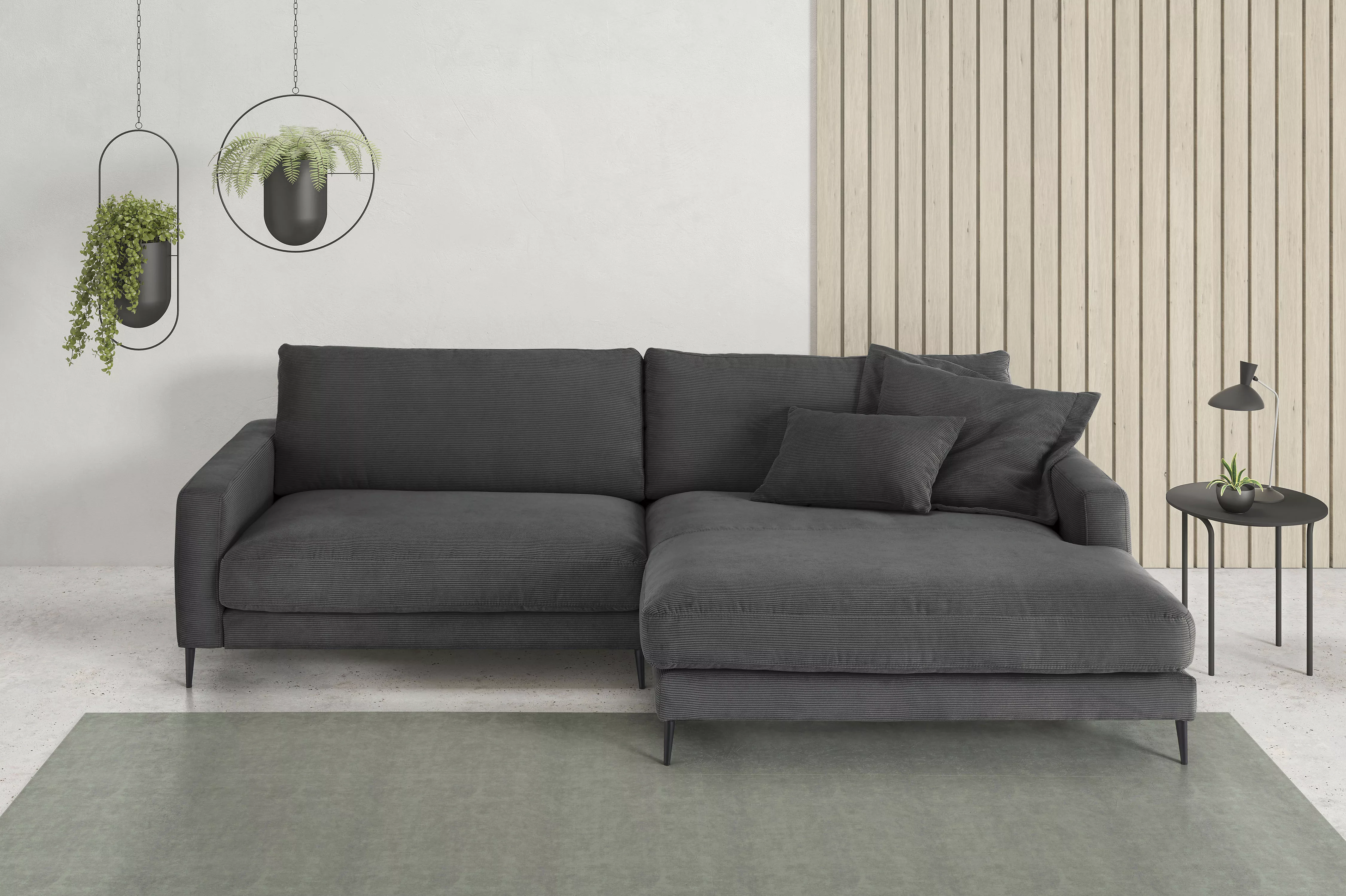 INOSIGN Ecksofa "Downtown, B/T/H: 272/190/84 cm L-Form", weicher Sitzkomfor günstig online kaufen