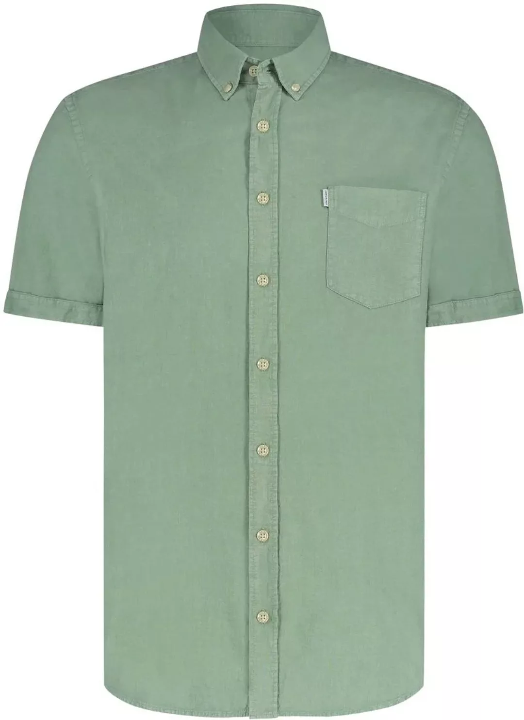 State Of Art Short Sleeve Hemd Leinen Grün - Größe XL günstig online kaufen