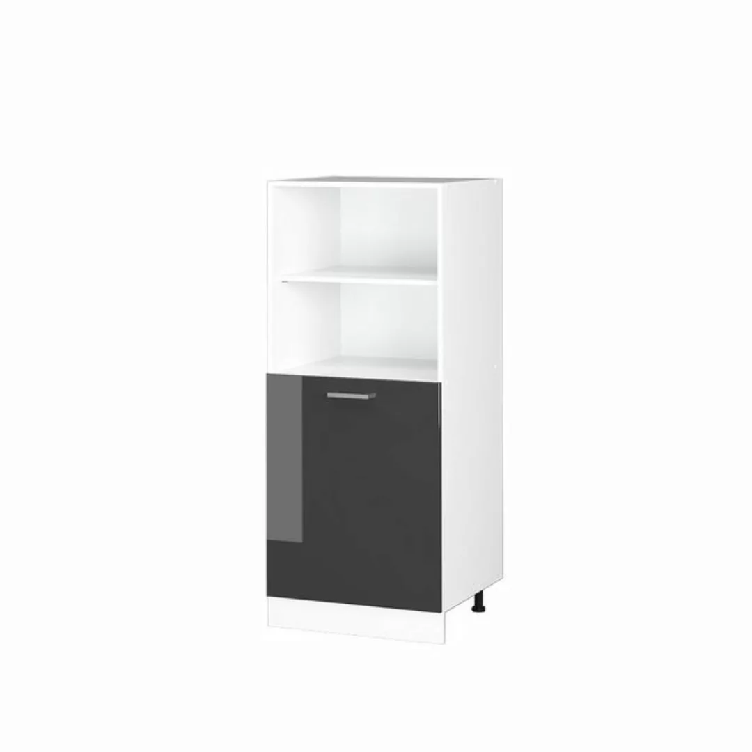 Vicco Backofenumbauschrank Küchenhochschrank R-Line 60 cm Weiß Anthrazit kl günstig online kaufen