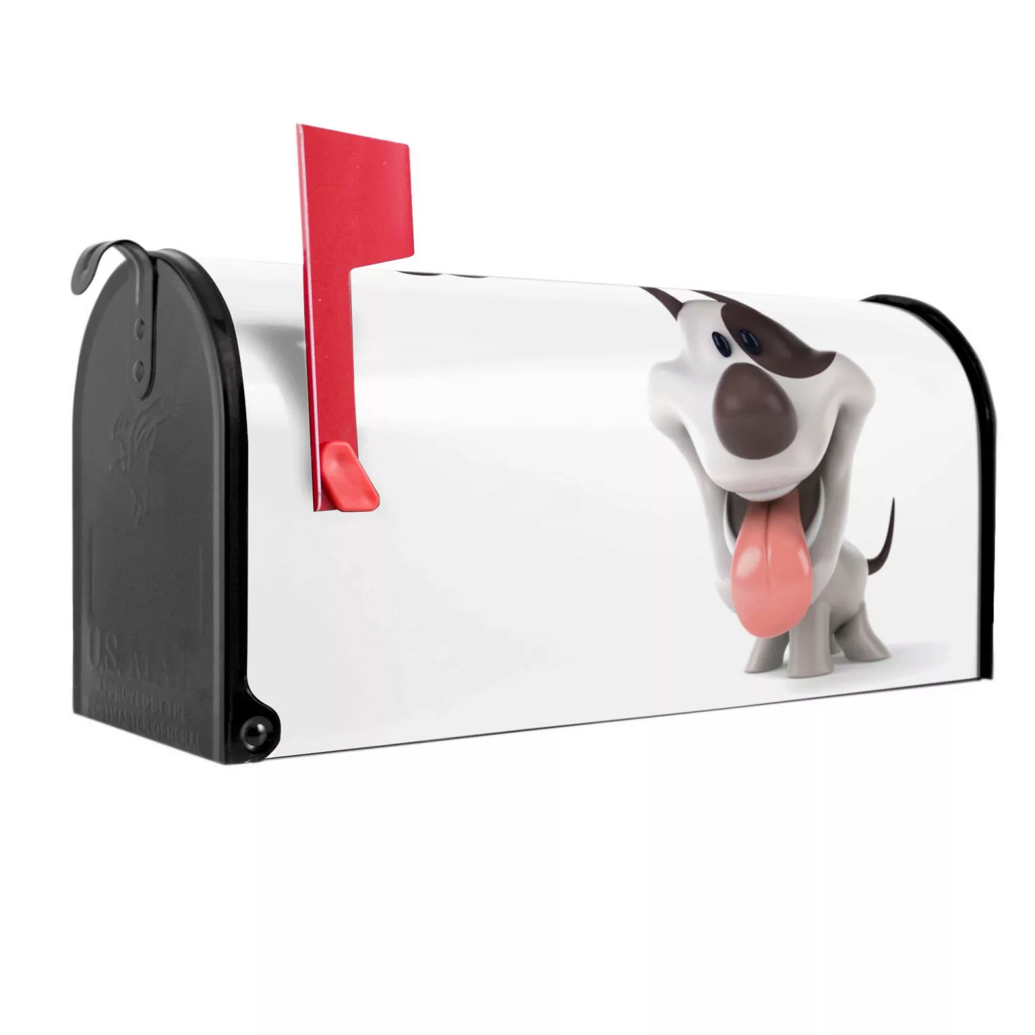 Banjado Amerikanischer Briefkasten Schwarz 48x22x16cm US Mailbox Letterbox günstig online kaufen