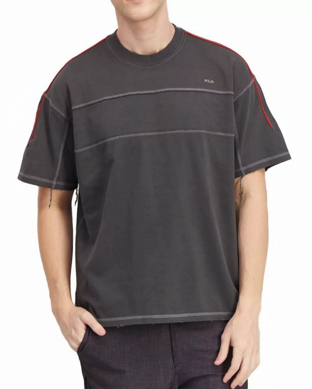 Fila Rundhalsshirt Regular / Oversize Fit Logo Shirt - S11 RUINED günstig online kaufen