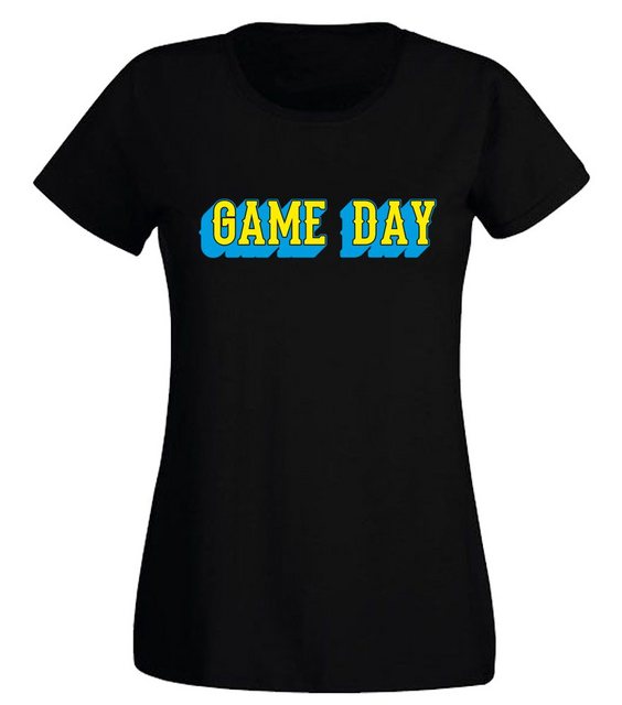 G-graphics T-Shirt Damen T-Shirt - Game Day Slim-fit-Shirt, mit Frontprint, günstig online kaufen