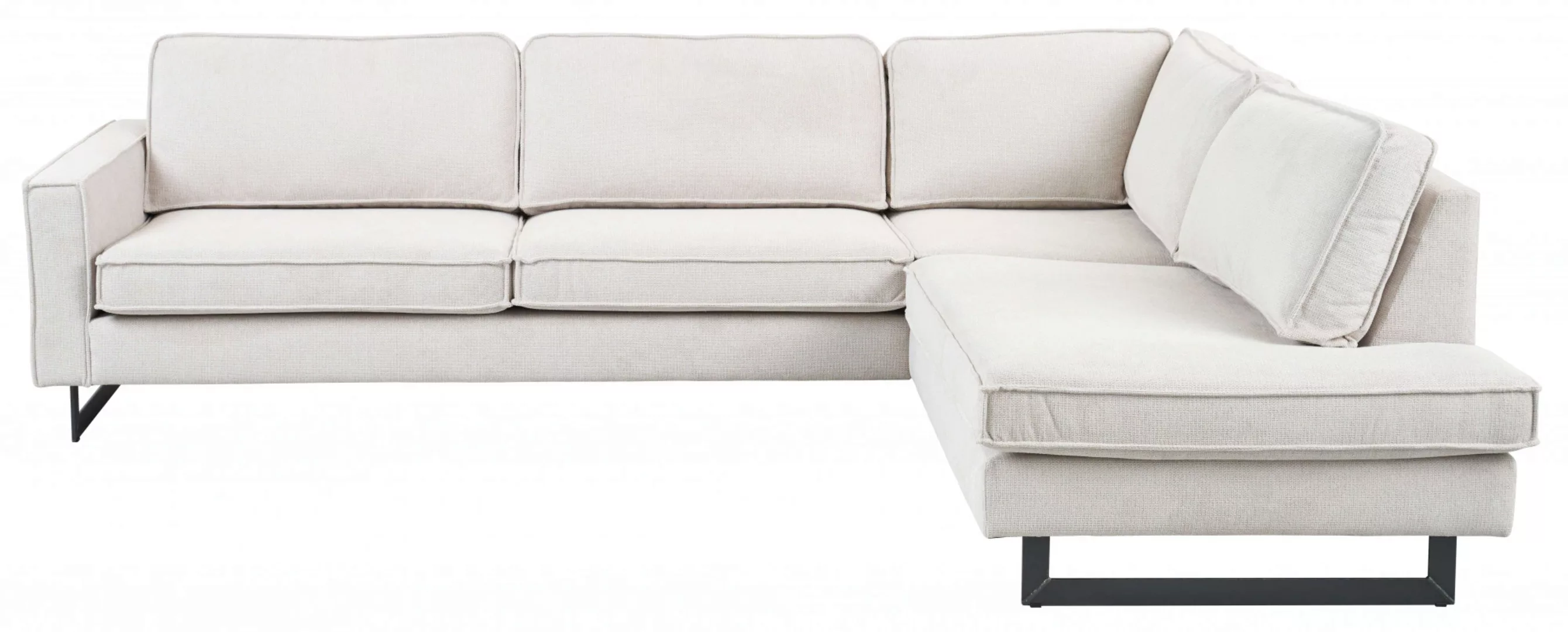 Places of Style Ecksofa "Pinto, 290 cm, Cord, Chenille, Lederoptik, Ottoman günstig online kaufen