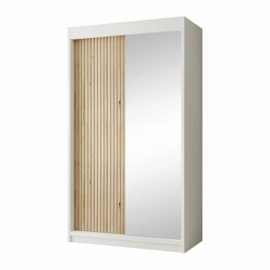 Beautysofa Kleiderschrank Vienna (120 / 160 / 180 / 200 cm 2-türig Schiebet günstig online kaufen