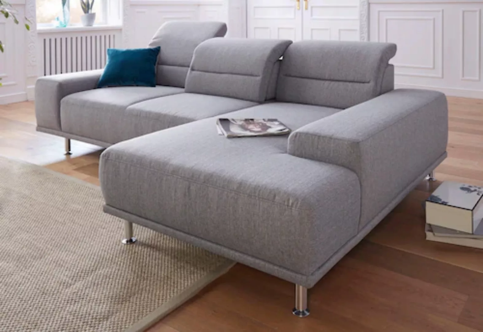 sit&more Ecksofa »Mariola L-Form«, mit Recamiere und Federkern, inklusive S günstig online kaufen