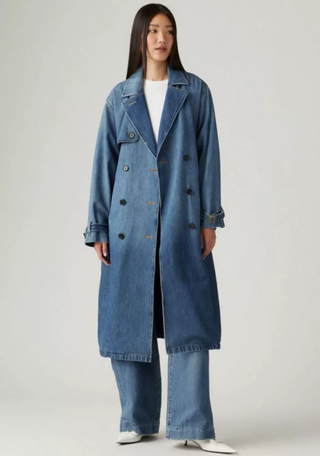 Levi's® Langmantel SPADE TRENCH mit Gürtelschlaufen günstig online kaufen