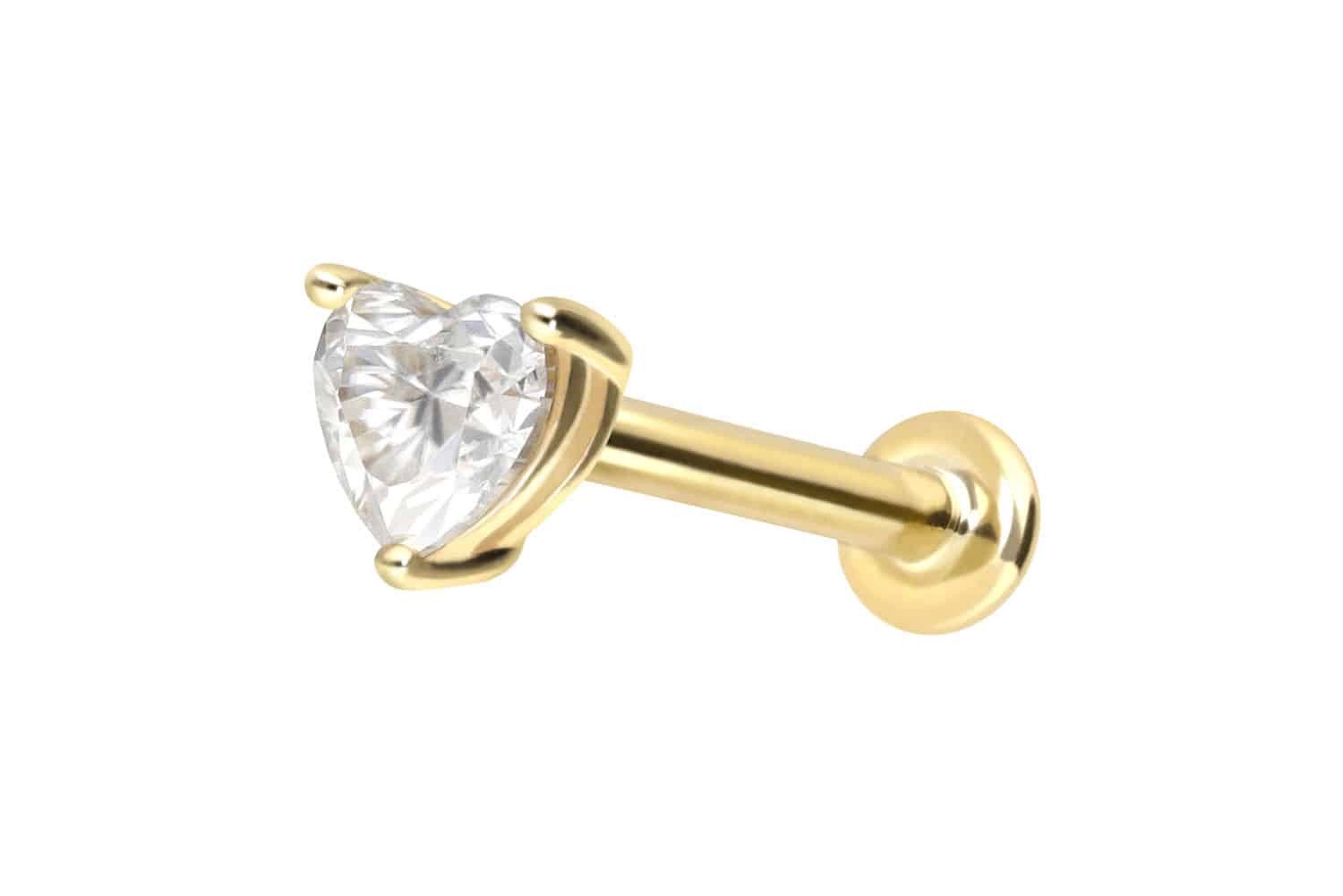 PIERCINGLINE Piercing-Set 14 Karat Gold Labret günstig online kaufen
