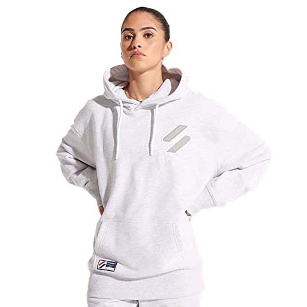 Superdry Code Apq Oversized Kapuzenpullover M-L Ice Marl günstig online kaufen