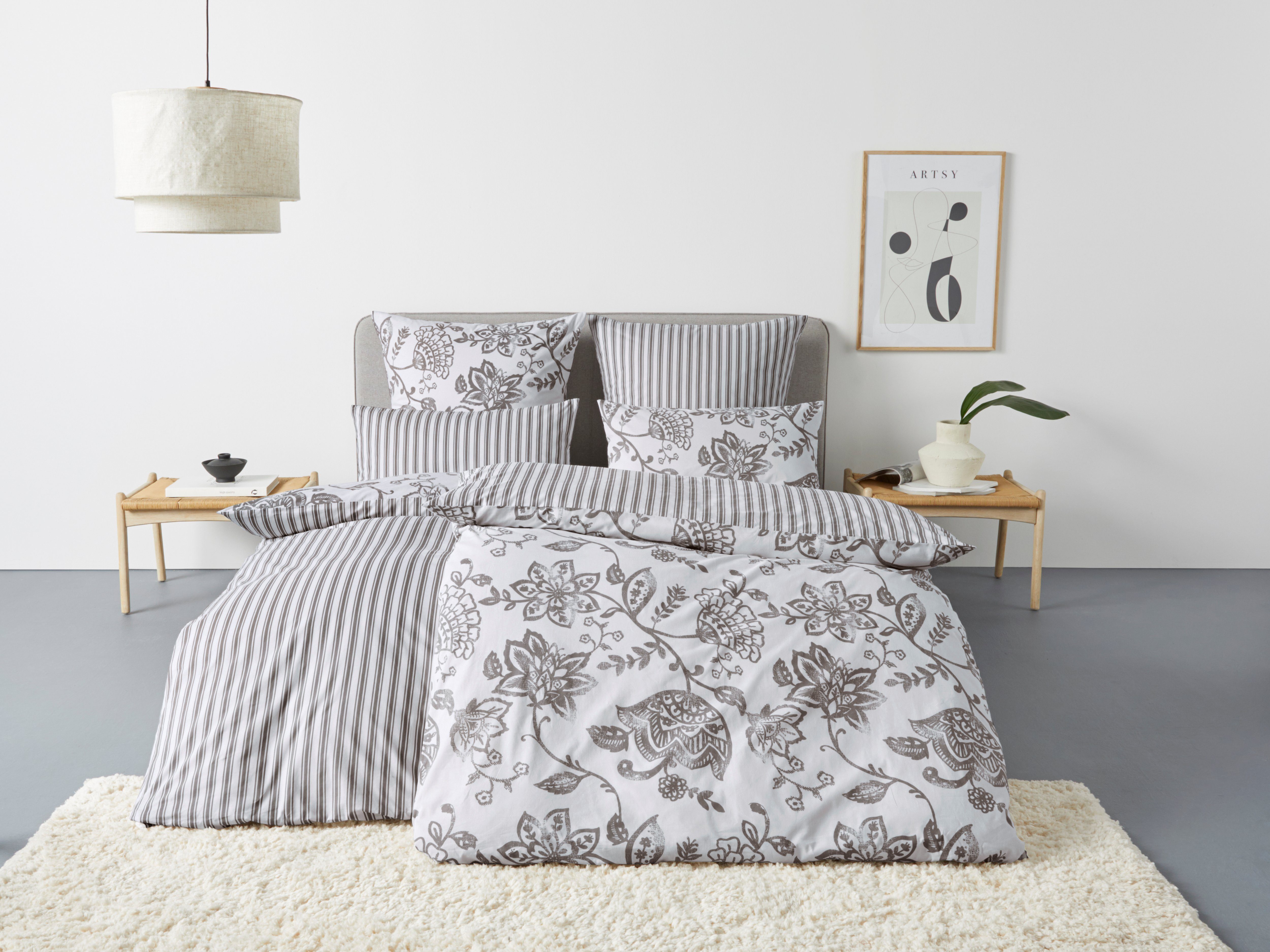 andas Bettwäsche »Nordby«, Bettwäsche aus Baumwolle, skandinavisches Design günstig online kaufen