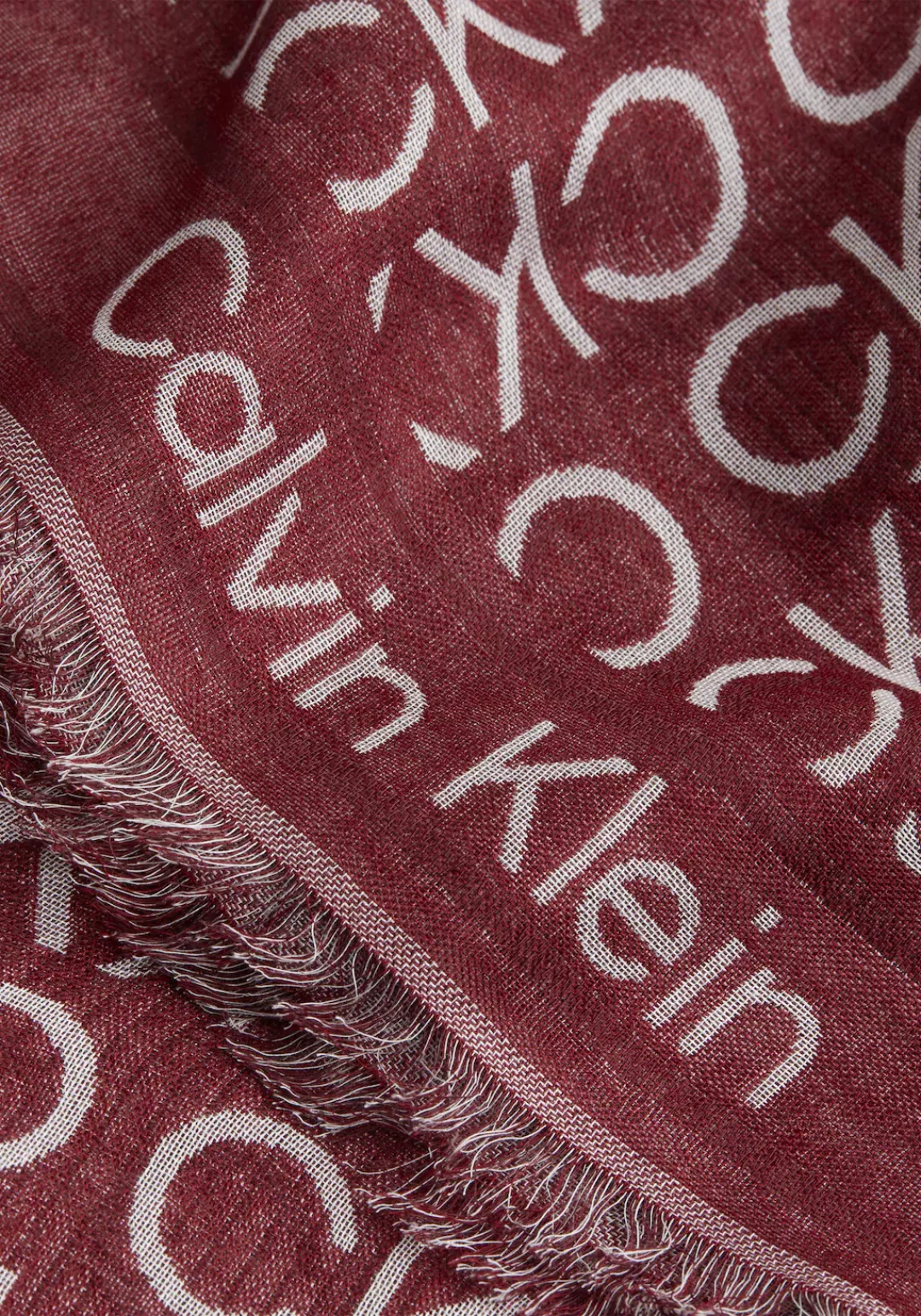 Calvin Klein Schal "MONOGRAM JACQUARD", mit Monogramm günstig online kaufen