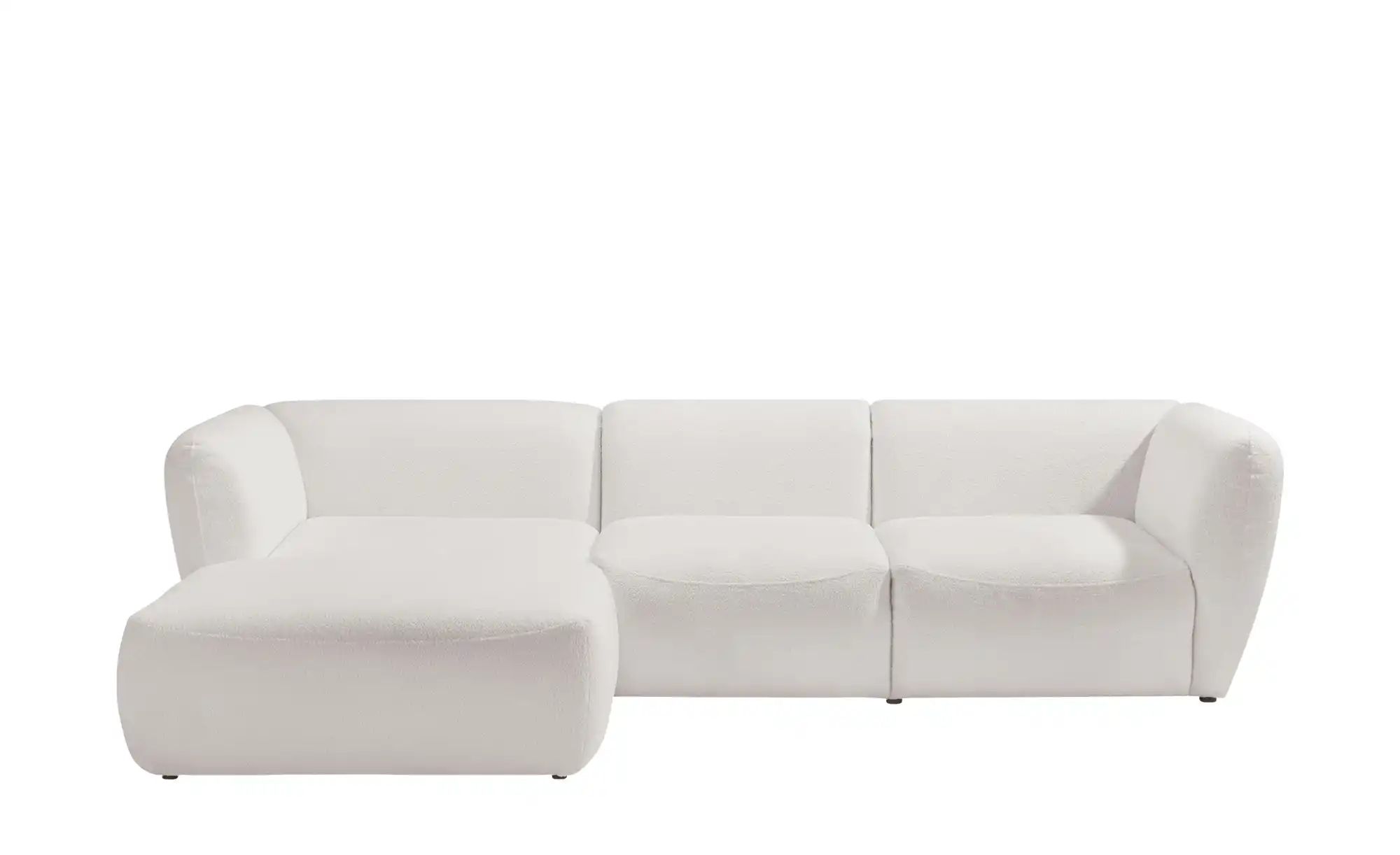 switch Ecksofa in Bouclé Candelo ¦ weiß ¦ Maße (cm): B: 306 H: 75 T: 172.0 günstig online kaufen