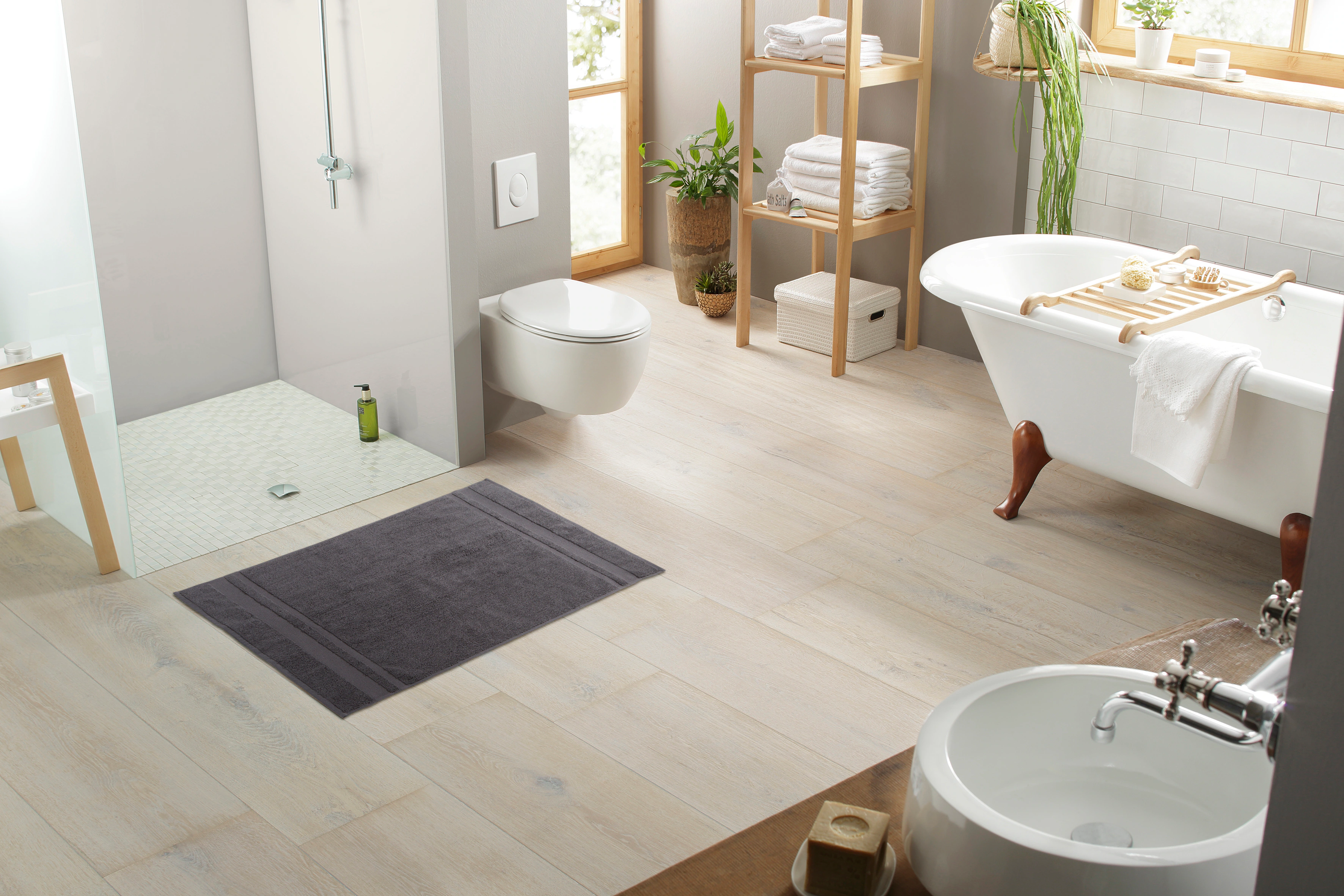 my home Badematte »Vanessa, 2 tlg. Hotelmatten-Set«, beidseitig nutzbar-sch günstig online kaufen