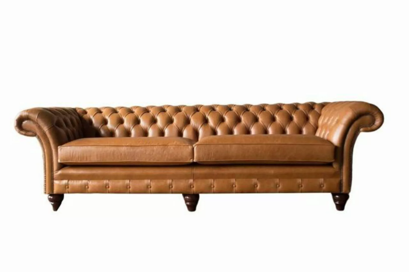 JVmoebel Sofa Sofa 4 Sitzer Couch Polster Chesterfield Sofa Sitz Leder Desi günstig online kaufen