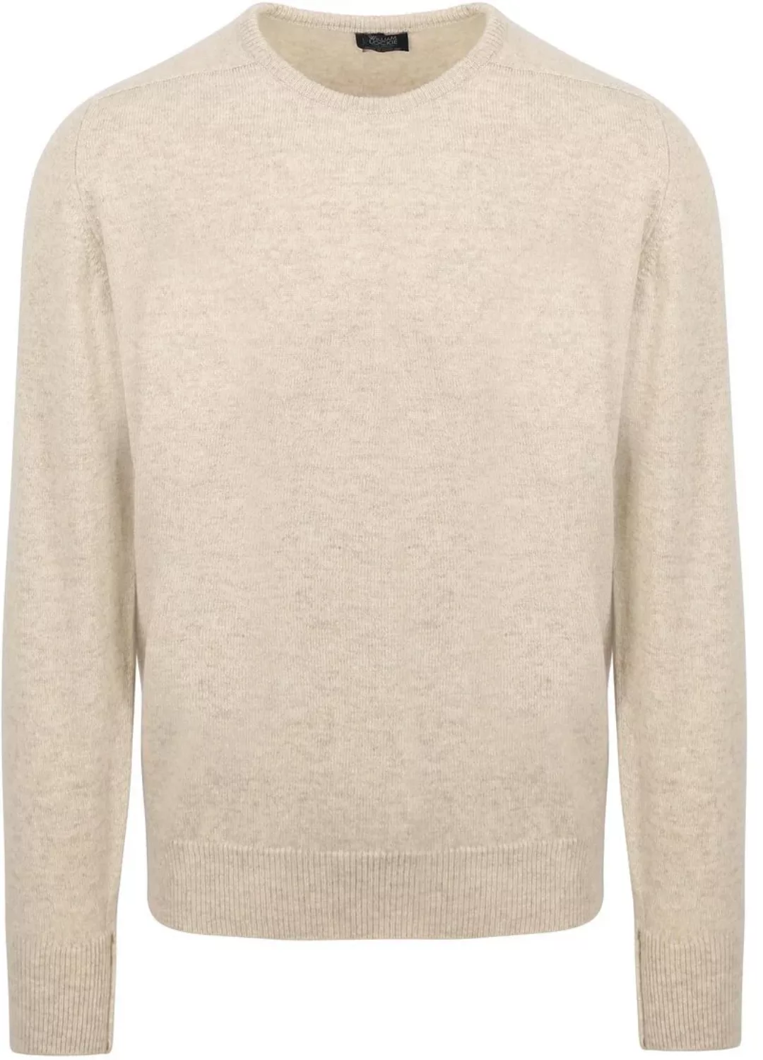 William Lockie O-Auschnitt Pullover Lammwolle Beige - Größe XXL günstig online kaufen