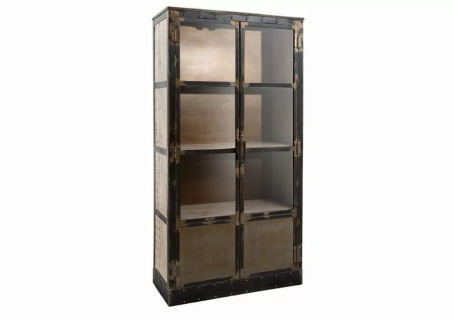 Massivmoebel24 Standvitrine Vitrine Mango 92x40x185 braun lackiert HEAVY IN günstig online kaufen