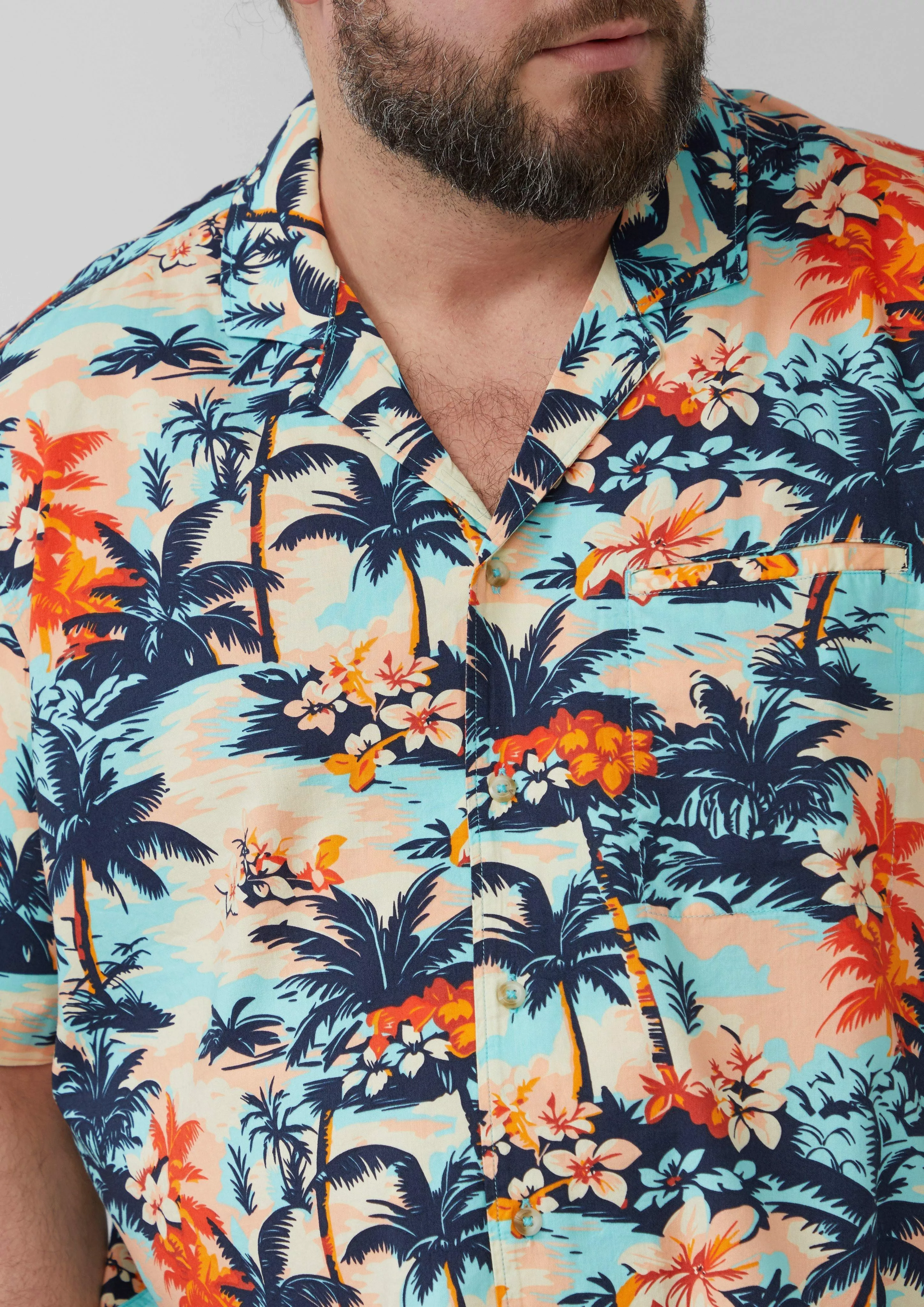 s.Oliver Kurzarmhemd Resort Fit: Kurzarmhemd aus günstig online kaufen