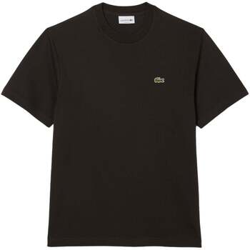 Lacoste  T-Shirts & Poloshirts Classic Fit Cotton T-Shirt Dark Brown günstig online kaufen