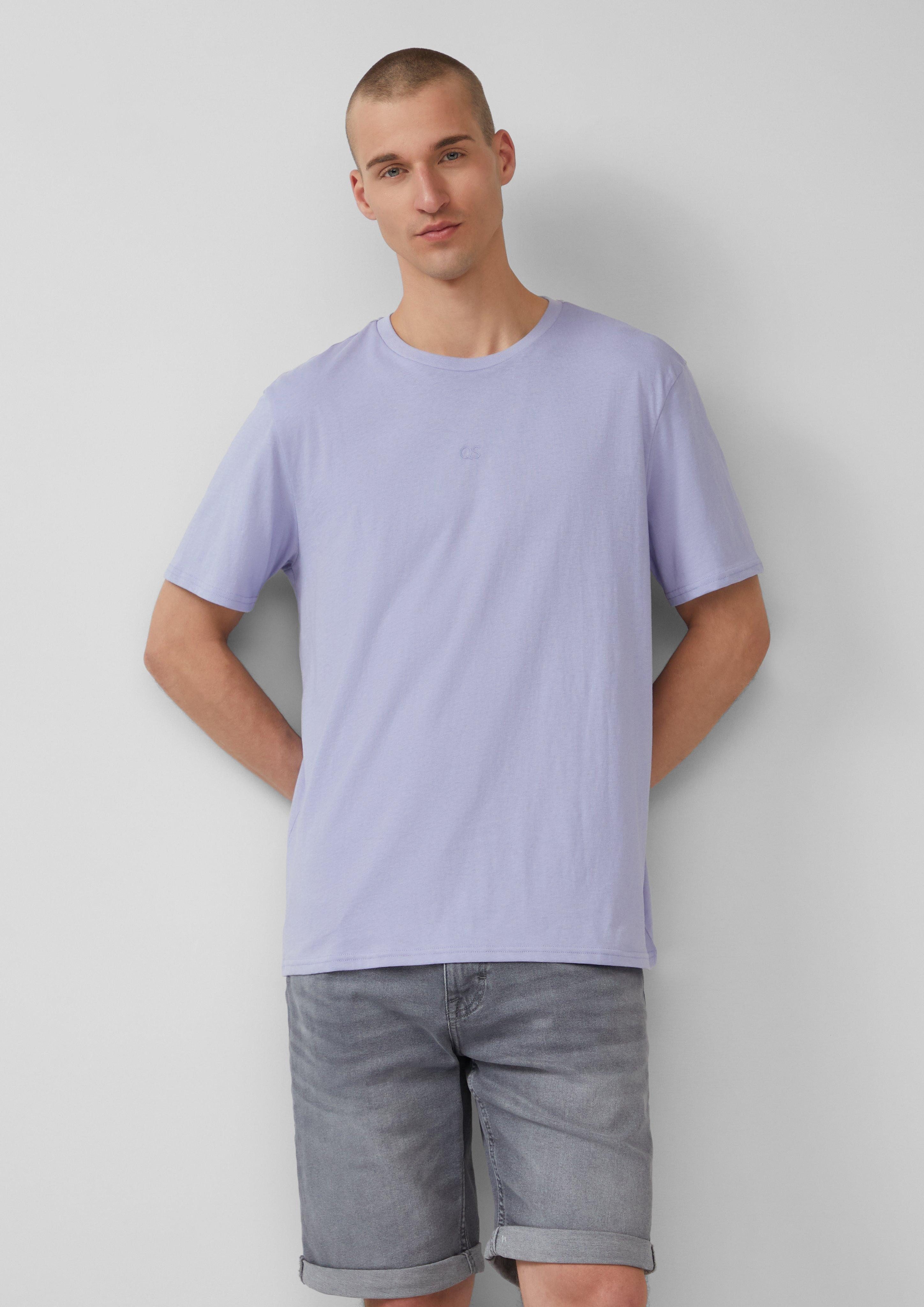 QS Kurzarmshirt T-Shirt mit Logo-Druck günstig online kaufen