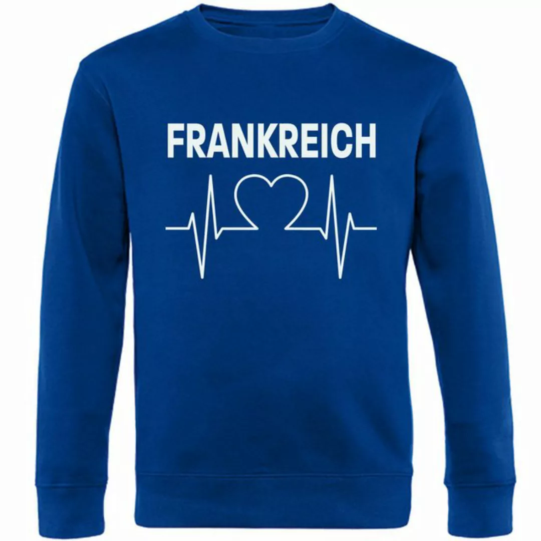 multifanshop Sweatshirt Frankreich - Herzschlag - Pullover günstig online kaufen