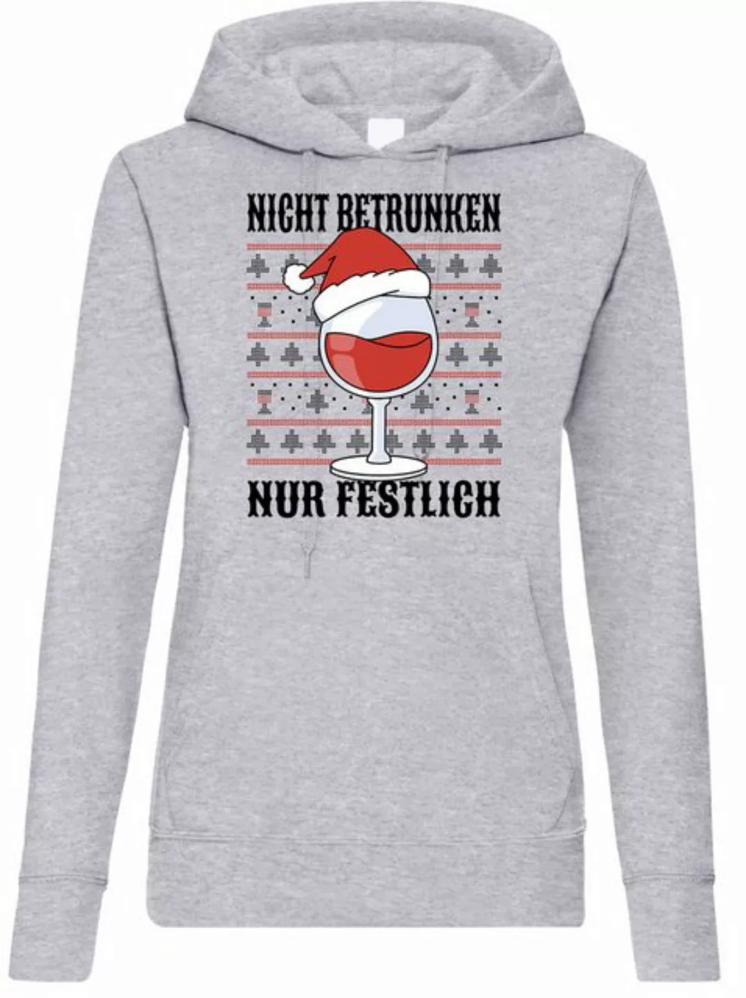 Youth Designz Kapuzenpullover Nicht Betrunken nur Festlich Damen Hoodie Pul günstig online kaufen