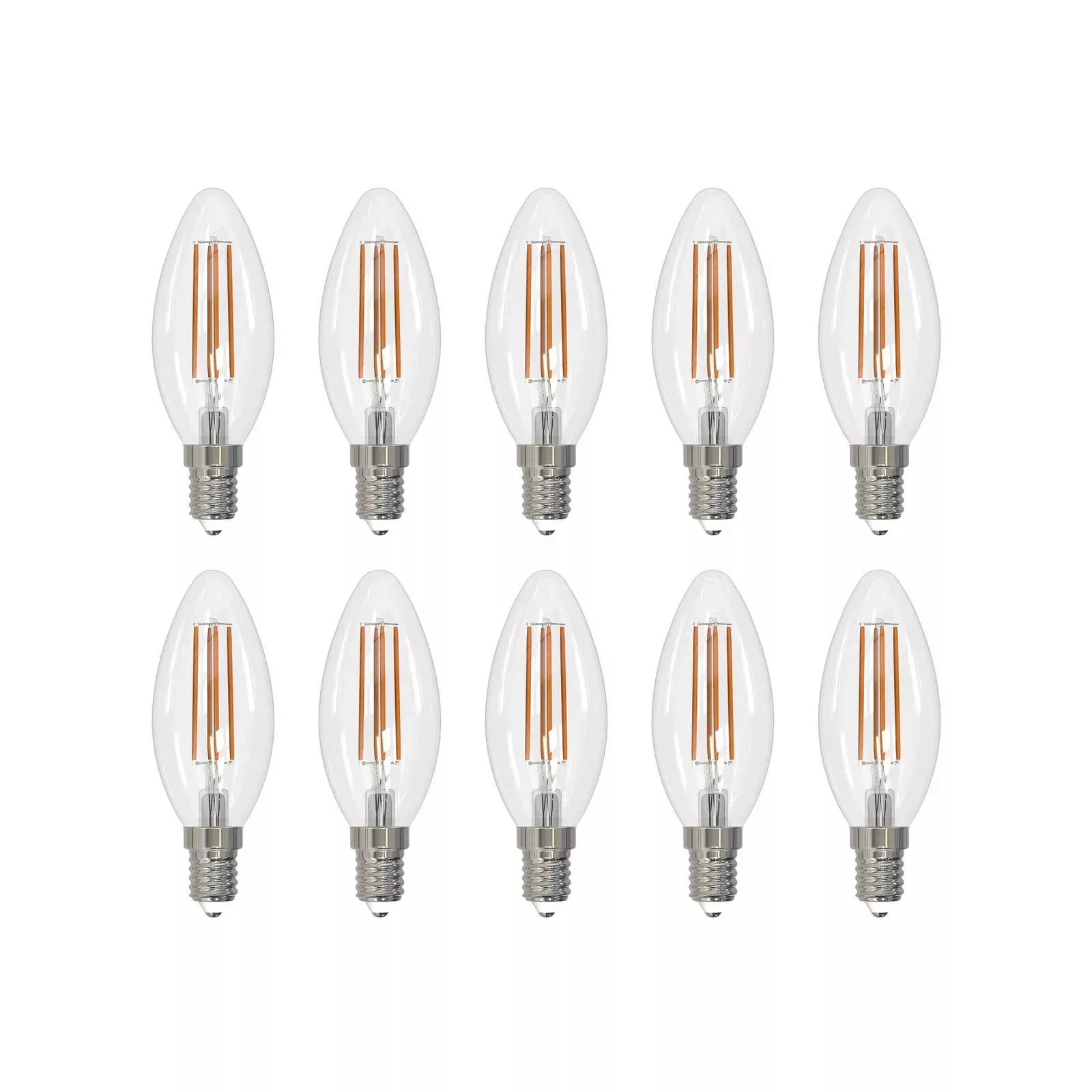 Arcchio LED-Leuchtmittel Filament E14 Kerze 10er-Set, 4000 K günstig online kaufen