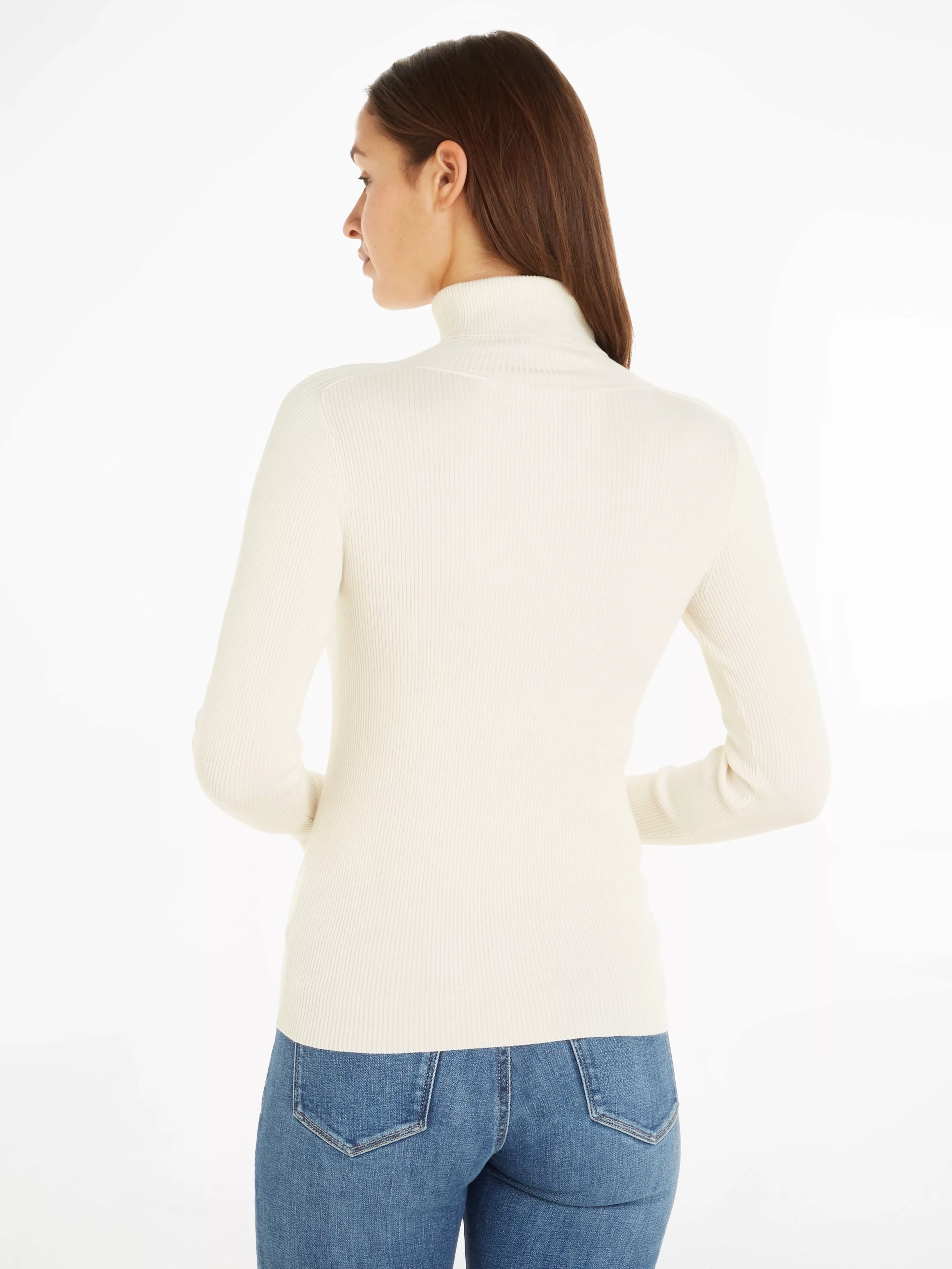 Calvin Klein Jeans Rollkragenpullover BADGE ROLL NECK SWEATER mit Markenlab günstig online kaufen