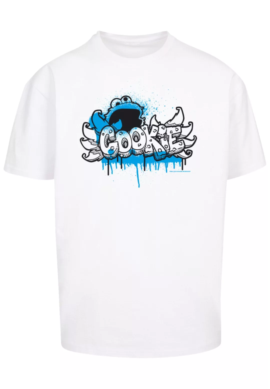 F4NT4STIC T-Shirt "Sesamstraße Cookie Fingers Graffiti", Premium Qualität, günstig online kaufen