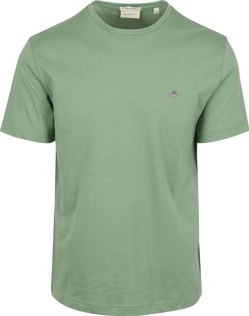 Gant T-shirt Shield Logo Grün - Größe XXL günstig online kaufen