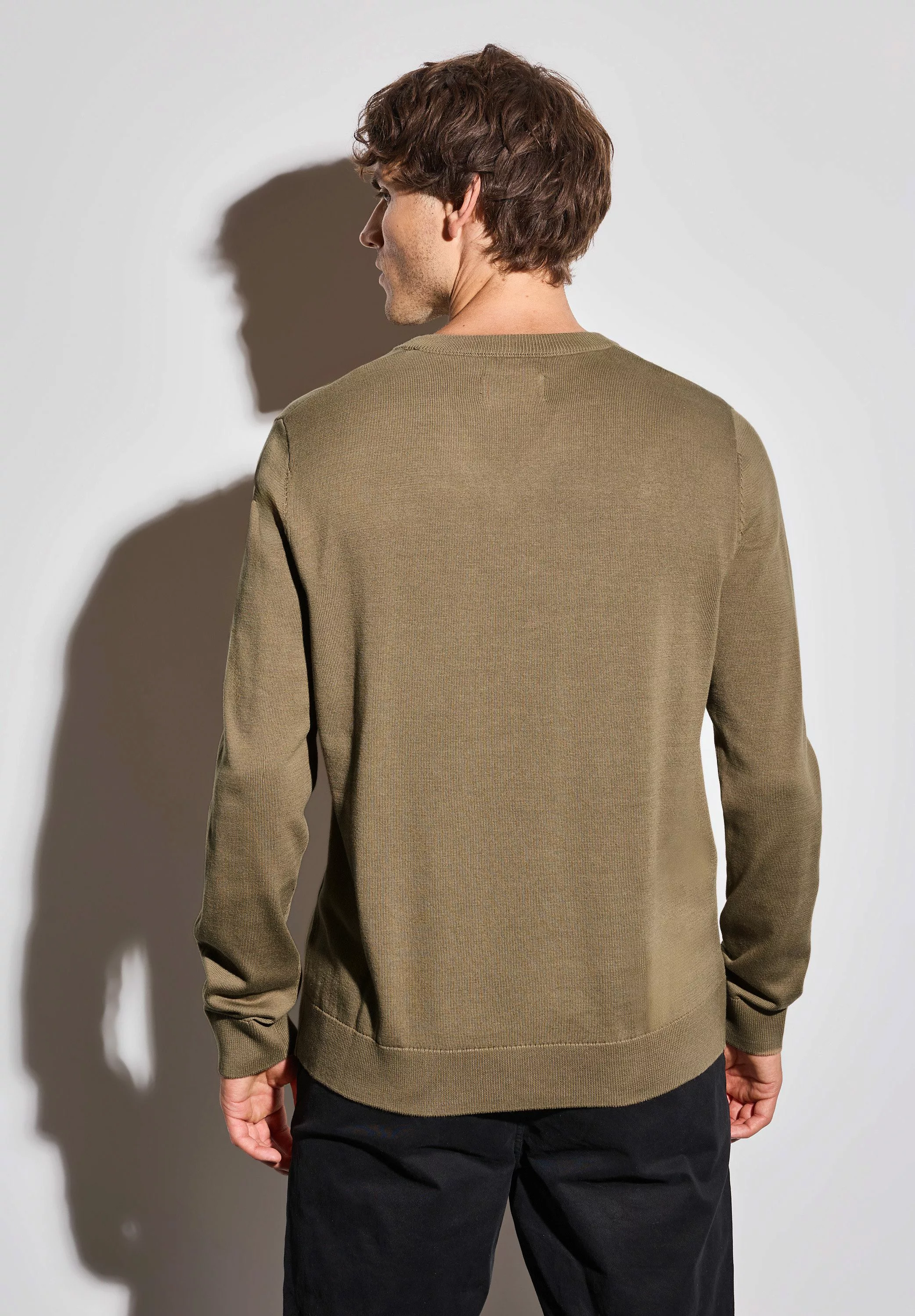 STREET ONE MEN Strickpullover aus reiner günstig online kaufen