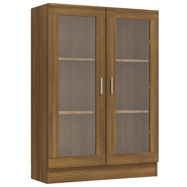 vidaXL Vitrine Vitrine Regal Highboard Vitrinenschrank Braun Eiche-Optik 82 günstig online kaufen