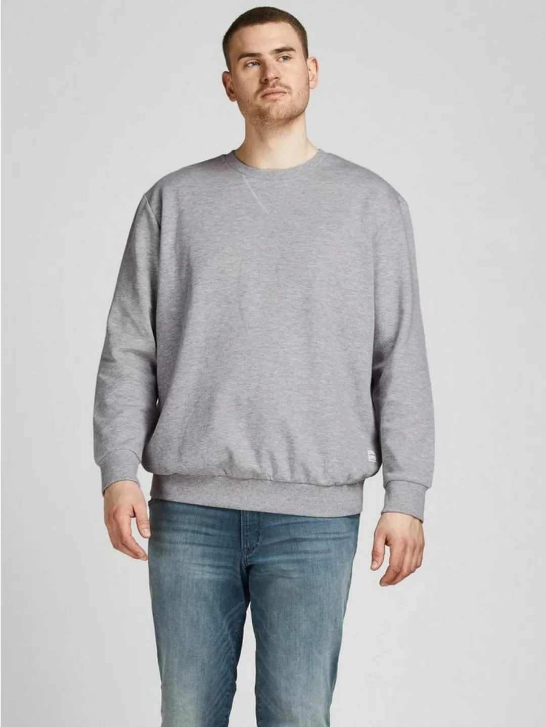 Jack & Jones Sweatshirt Basic Sweater Plus Size Sweatshirt Pullover Übergrö günstig online kaufen