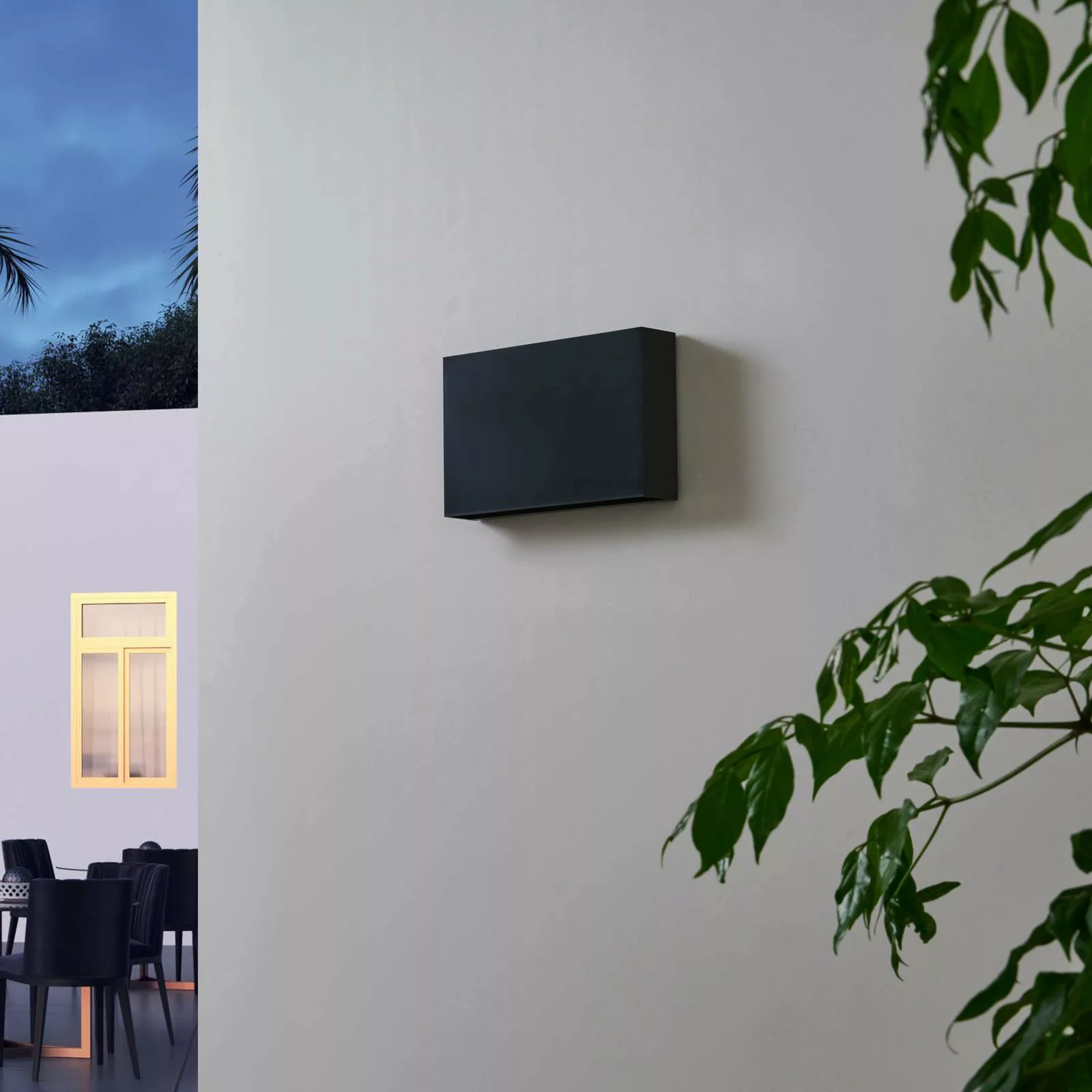 Lindby LED-Außenwandleuchte Jarte, 20cm, up/down, dunkelgrau günstig online kaufen