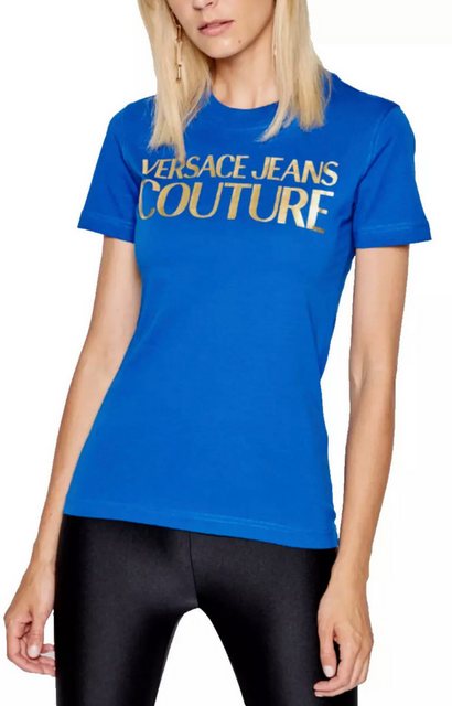 Versace Jeans Couture T-Shirt Logo Foil Slim Fit Shirt ikonischen Logo-Prin günstig online kaufen