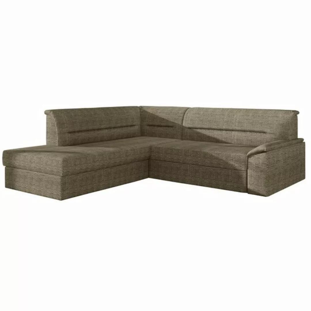 MOEBLO Ecksofa FLORIANO, Eckcouch Schlafsofa Sofa Couch L-Form Polstergarni günstig online kaufen