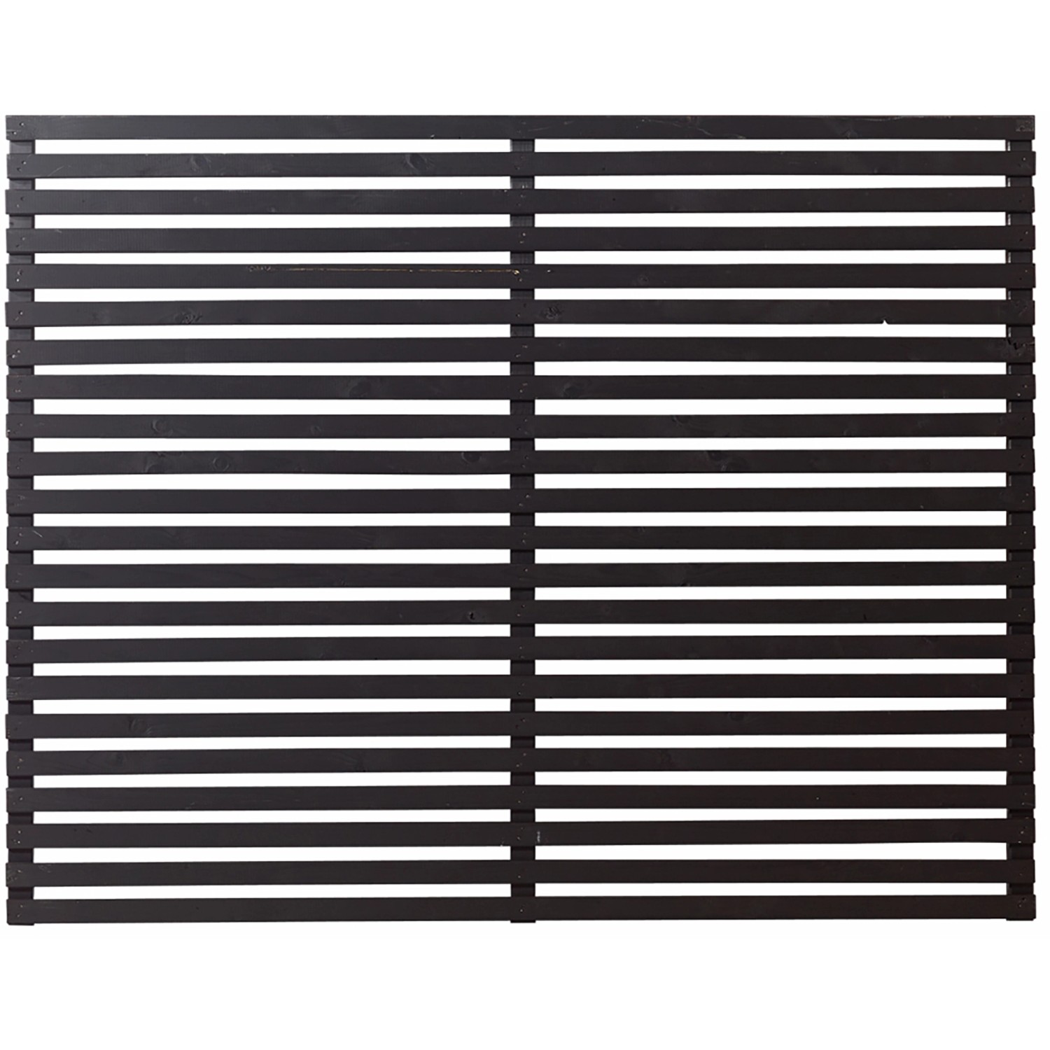 Plus Holz Sichtschutzzaun Tokyo Nadelholz Schwarz 180 cm x 140 cm günstig online kaufen