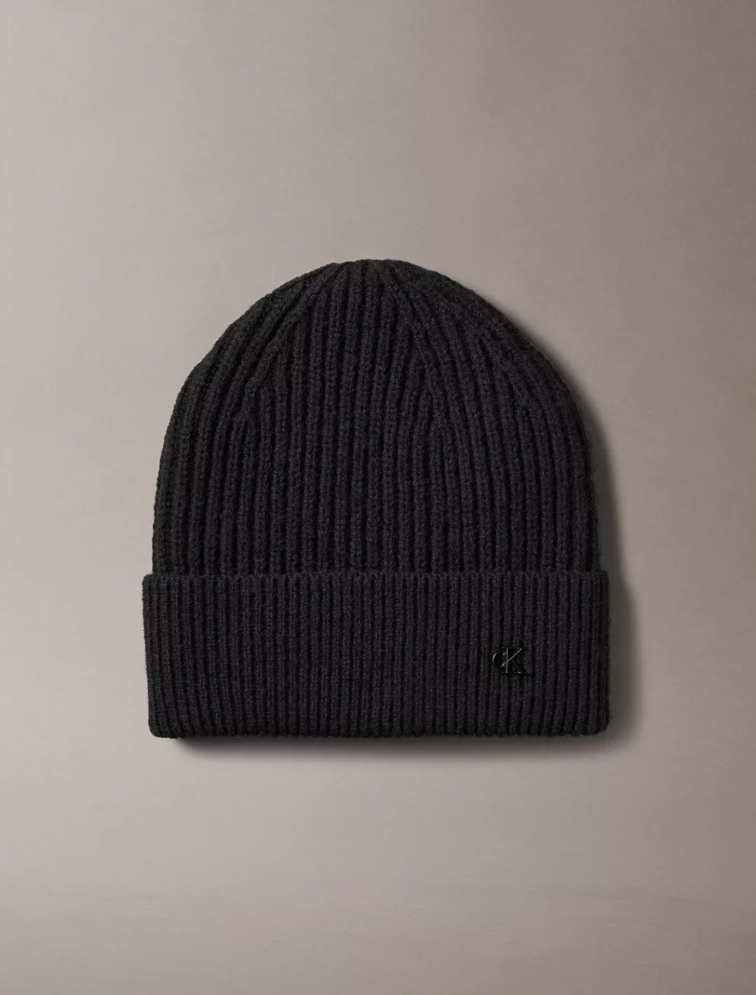 Calvin Klein Strickmütze "CK METAL WOOL BEANIE", Perfekt für den Alltag günstig online kaufen