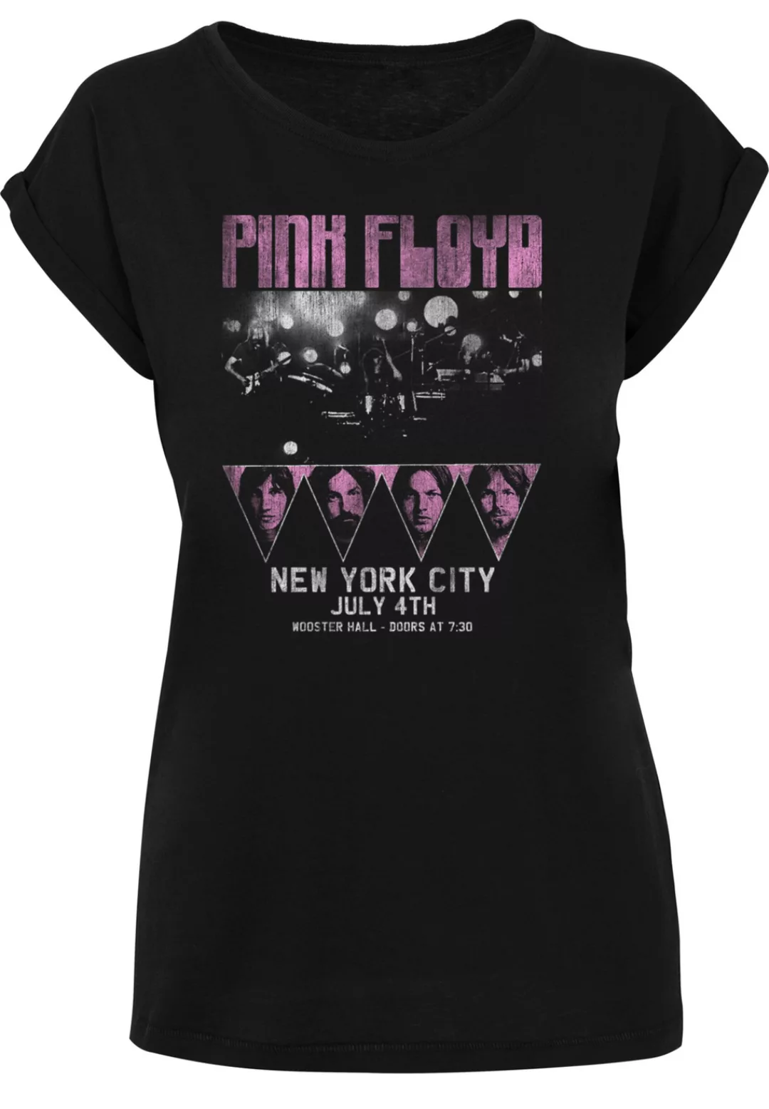 F4NT4STIC T-Shirt "Pink Floyd Tour New York City Vintage Concert", Damen,Pr günstig online kaufen