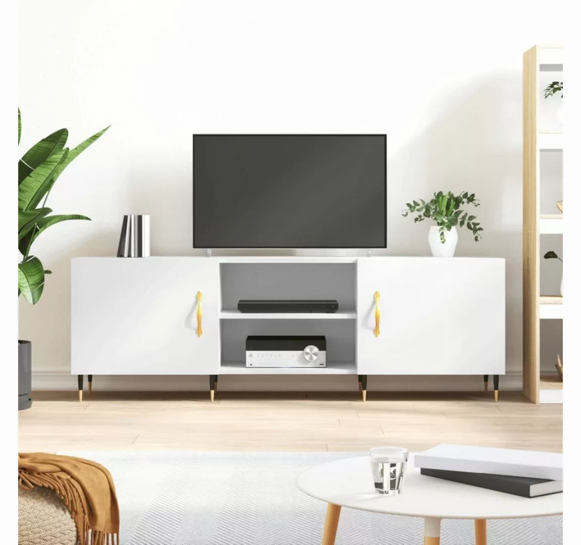 vidaXL TV-Schrank TV-Schrank Weiß 150x30x50 cm Holzwerkstoff günstig online kaufen