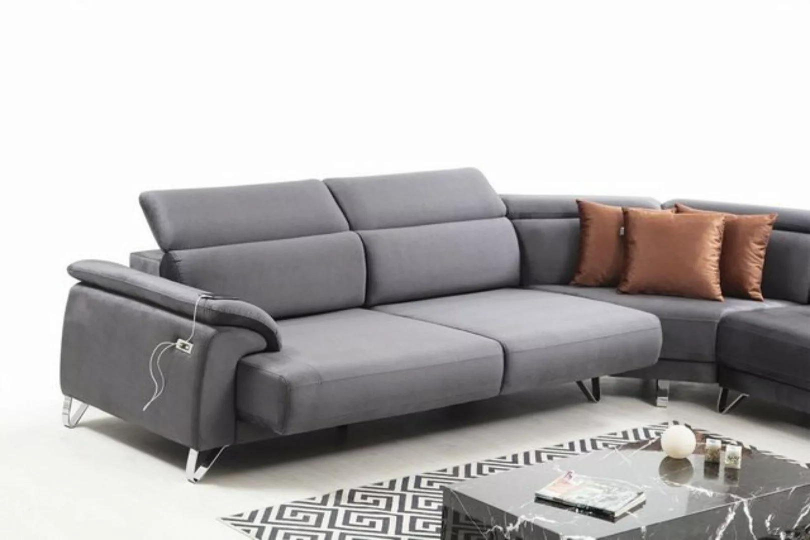 JVmoebel Ecksofa Sofa Couch Ecksofa L-form Polstersofa Sitzmöbel Modern, 3 günstig online kaufen