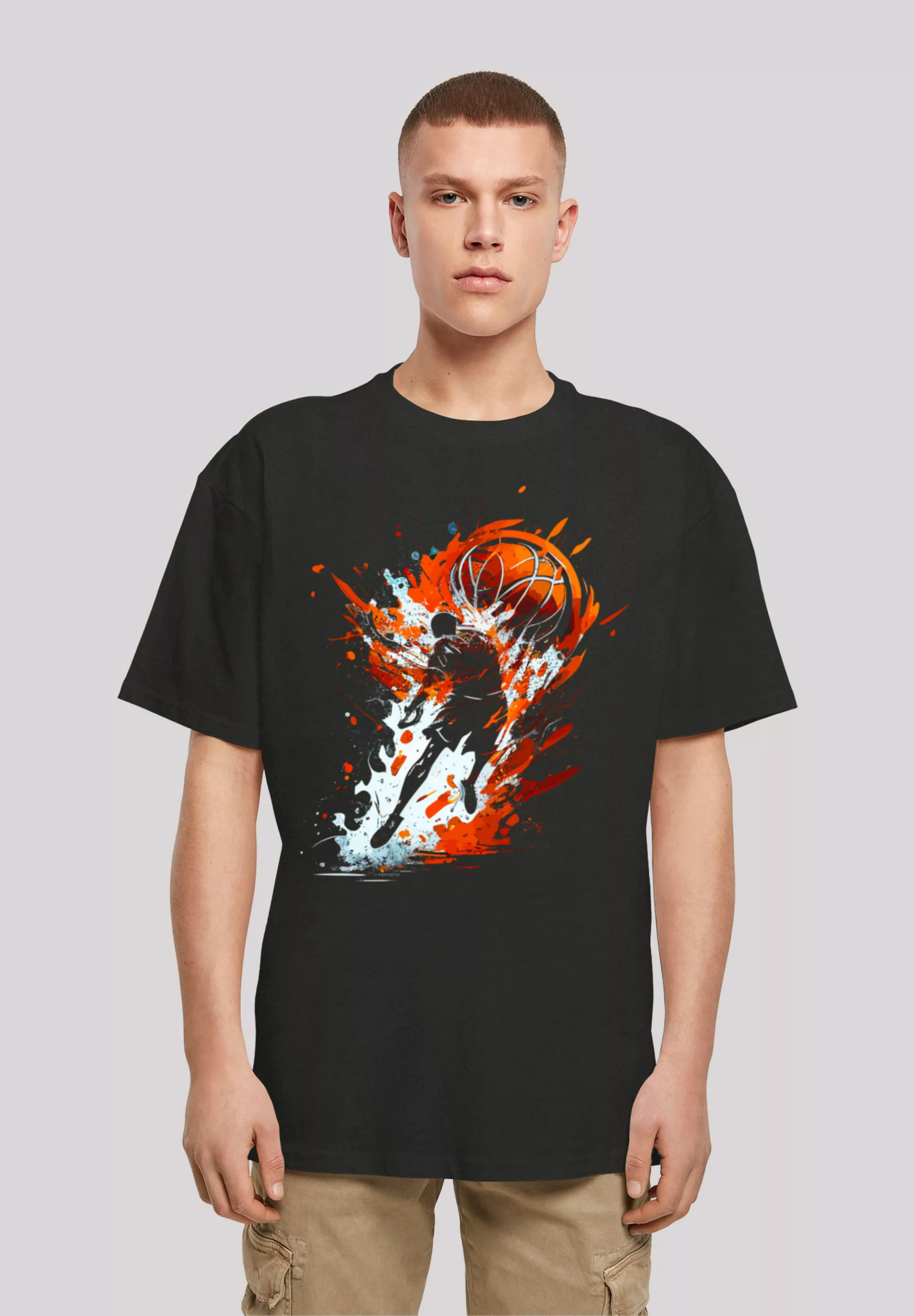 F4NT4STIC T-Shirt "Basketball Splash Sport OVERSIZE TEE", Print günstig online kaufen