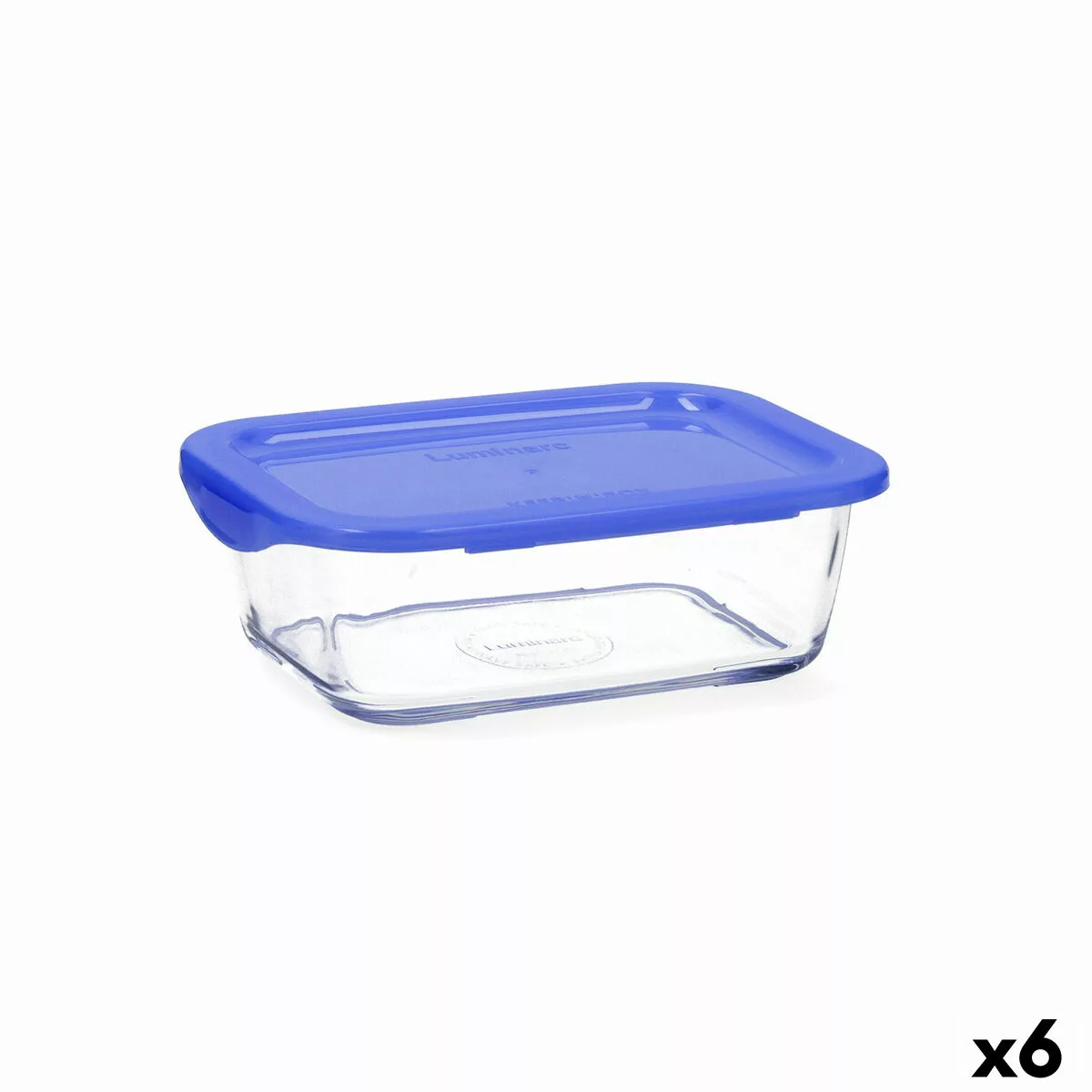 Lunchbox Hermetisch Luminarc Keep'n Blau Glas (6 Stück) (820 Ml) günstig online kaufen