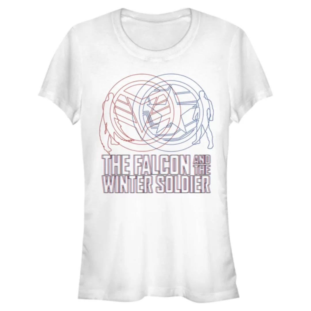 Marvel - The Falcon and the Winter Soldier - Gruppe Red Blue Wireframe - Fr günstig online kaufen