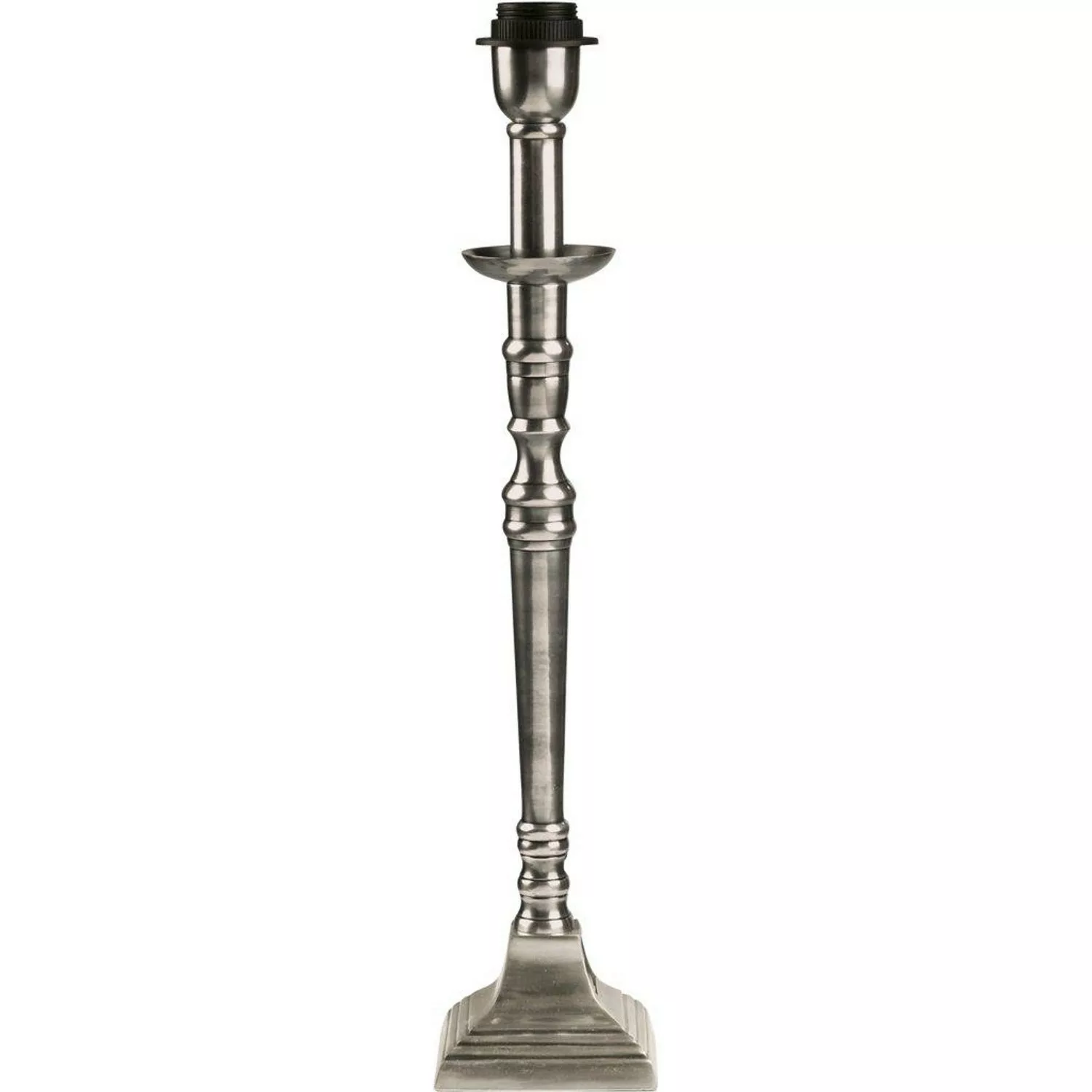 PR Home Salong Tischlampe Antik Silber E27 53x10x10cm günstig online kaufen
