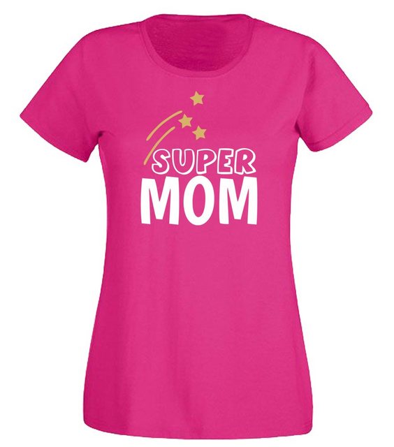 G-graphics T-Shirt Damen T-Shirt - Super Mom Slim-fit, mit Frontprint, mit günstig online kaufen