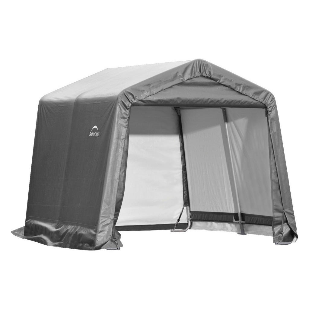 ShelterLogic Gartenhaus Shed-in-a-Box grau Metall B/H/L: ca. 300x240x300 cm günstig online kaufen