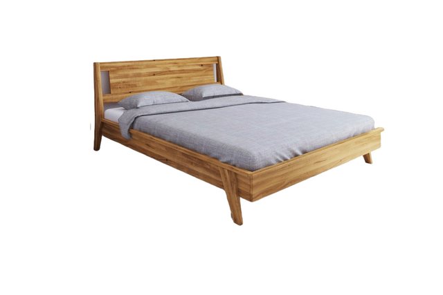 Natur24 Bett Bett Jetro 2 Sonderlänge 180x220 Wildeiche Holzkopfteil und Ho günstig online kaufen