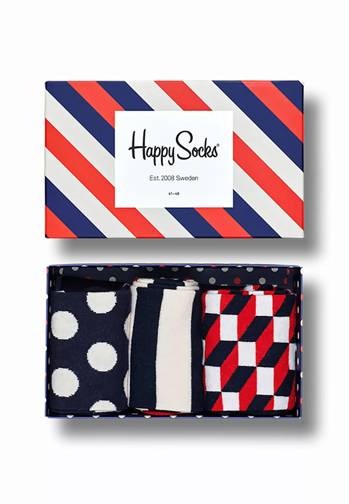 Happy Socks Geschenkbox CLASSIC STRIPE GIFT BOX XSTR08-6000 Mehrfarbig günstig online kaufen