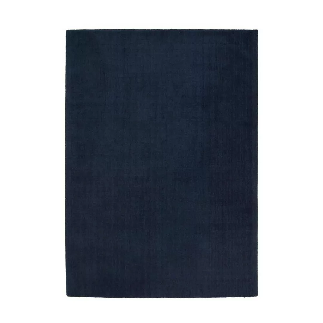 Dunkelblauer Teppich modern 230x160 cm Kurzflor günstig online kaufen