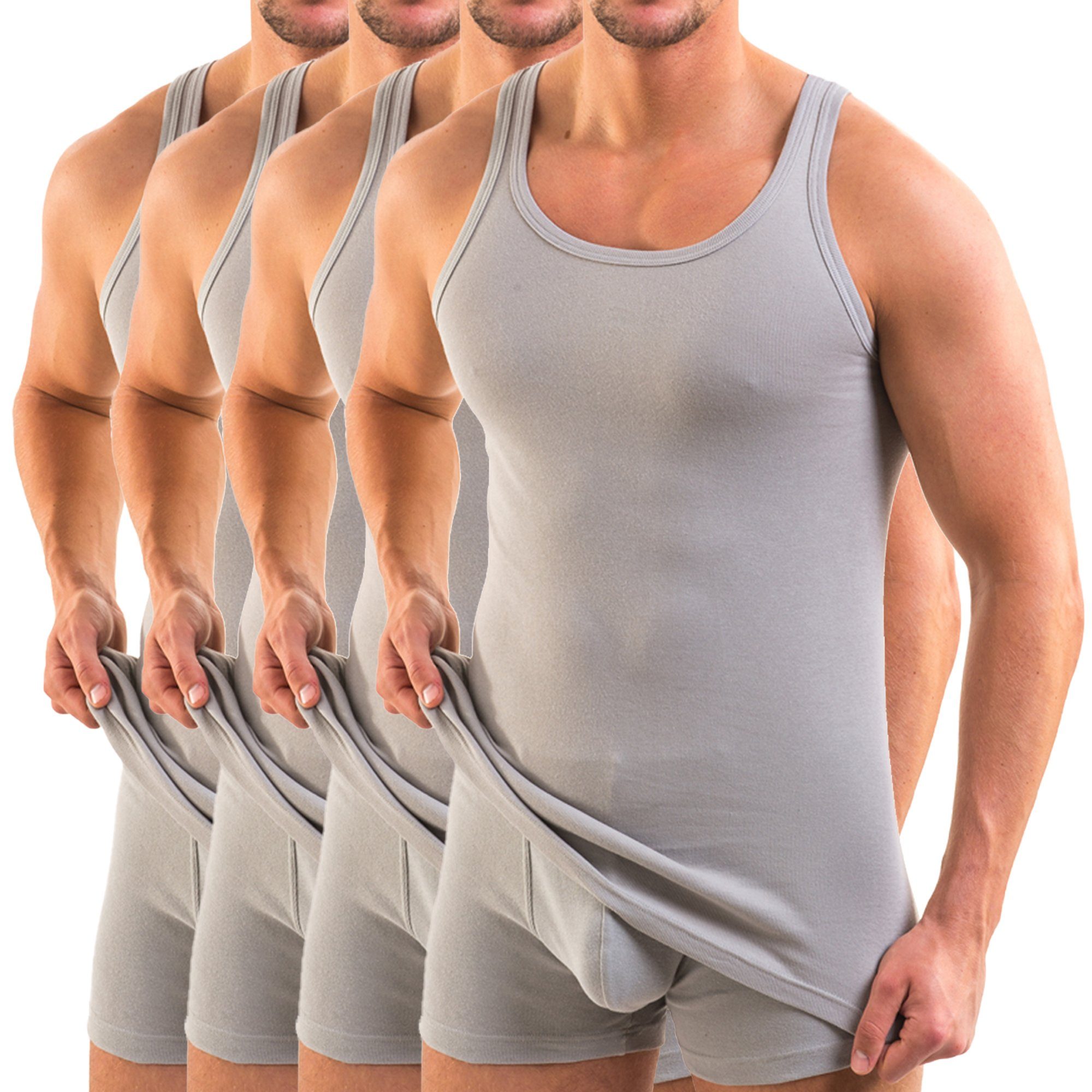 HERMKO Unterhemd 3000 4er Pack Herren günstig online kaufen