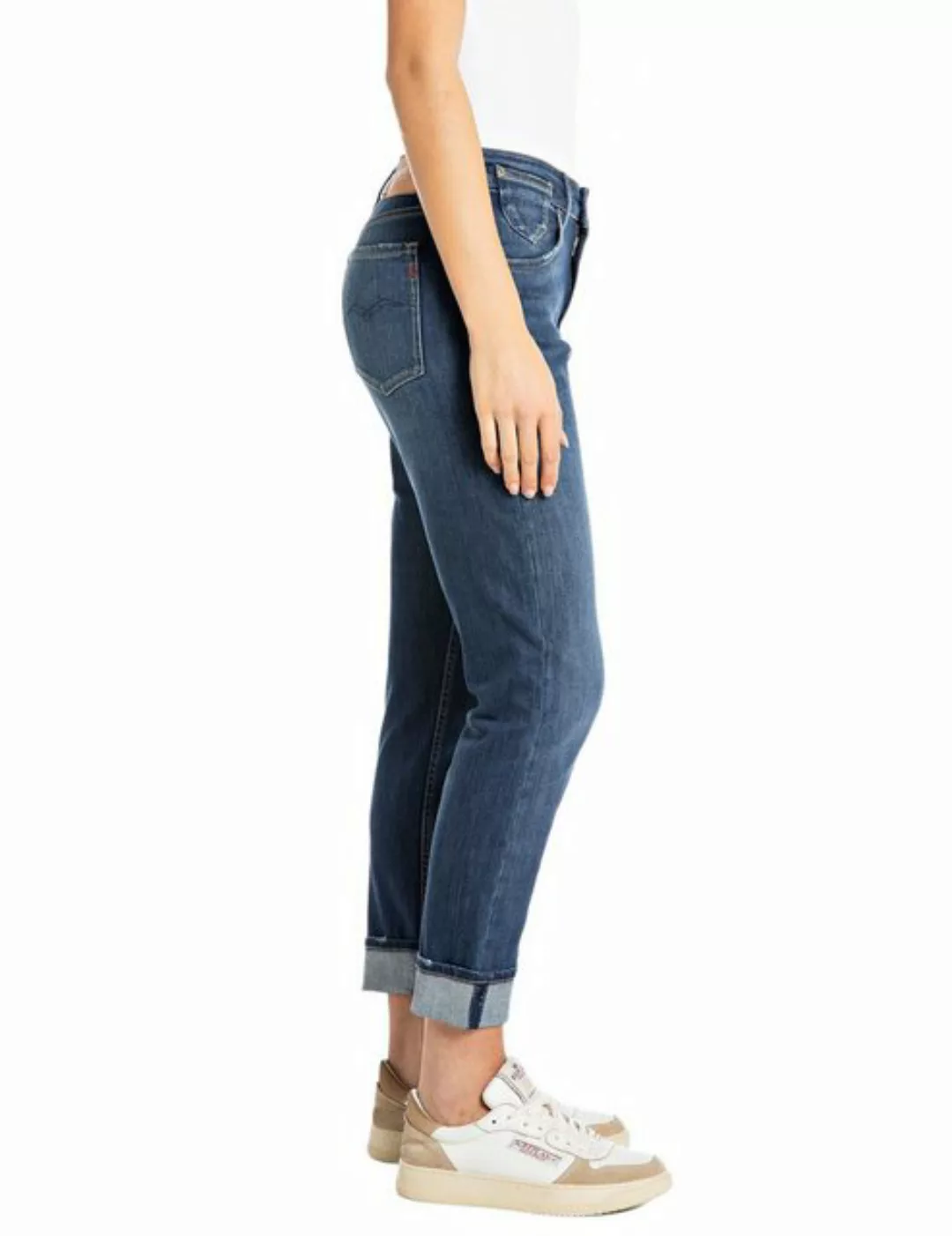 Replay Damen Jeans MARTY - Boyfriend Fit - Blau - Medium Denim günstig online kaufen